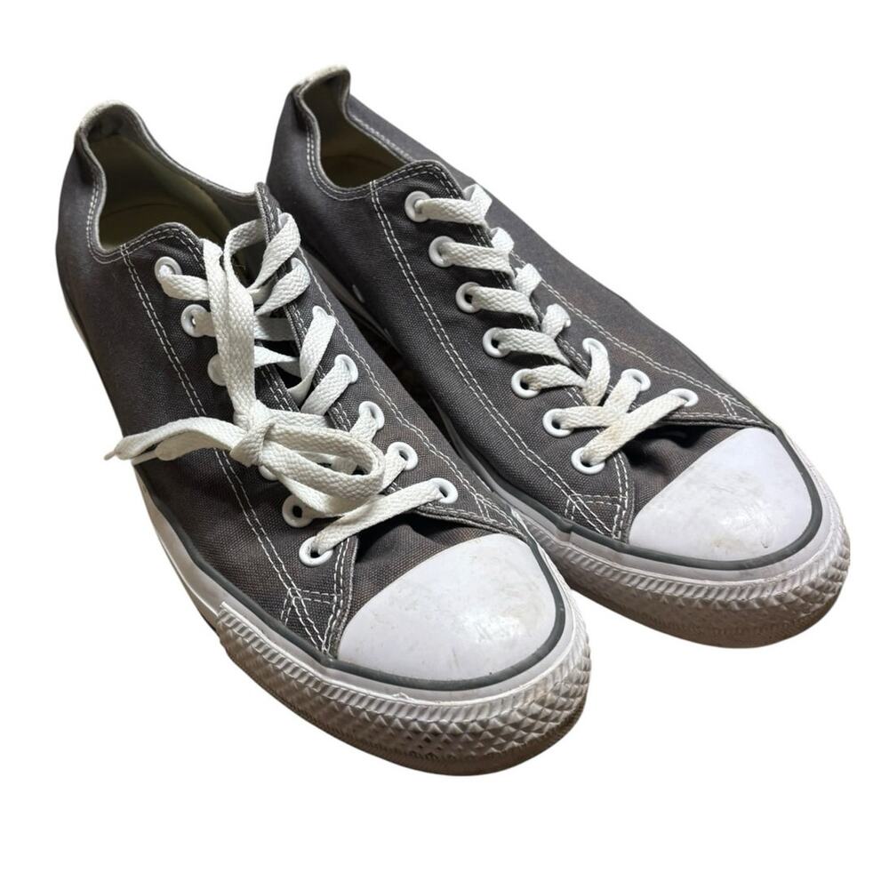 Converse Gray Lace Up Lowtop Sneakers Men’s 11.5 Casual Normcore Preppy Punk